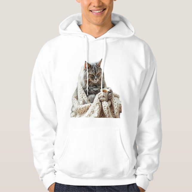 Cat Winter Tee genießen (Vorderseite)