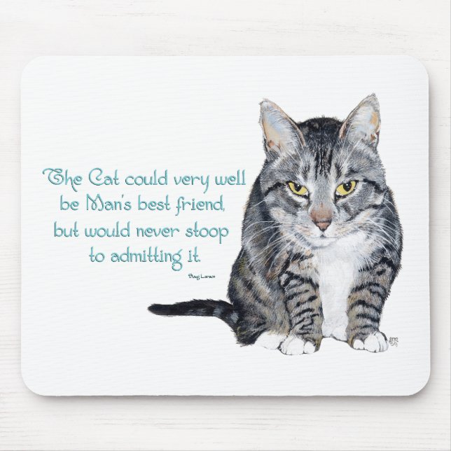 Cat Wisdom - und Freundschaft Mousepad (Vorne)