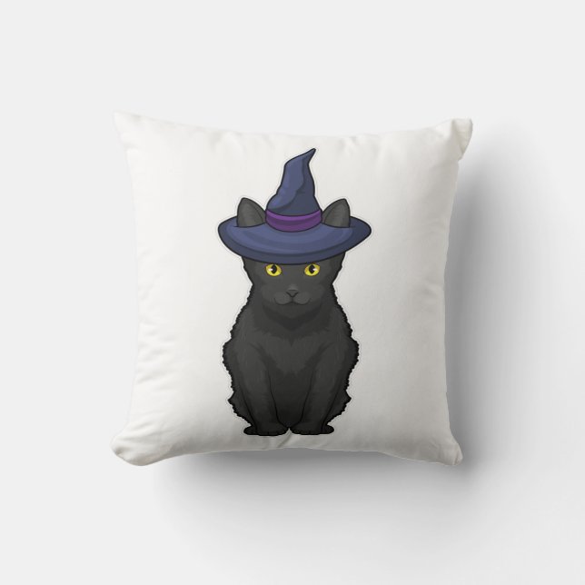 Cat Witch Kissen (Vorderseite)