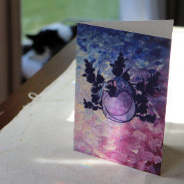 Cat Witch Moon Goddess Wiccan Cat Person Card Karte