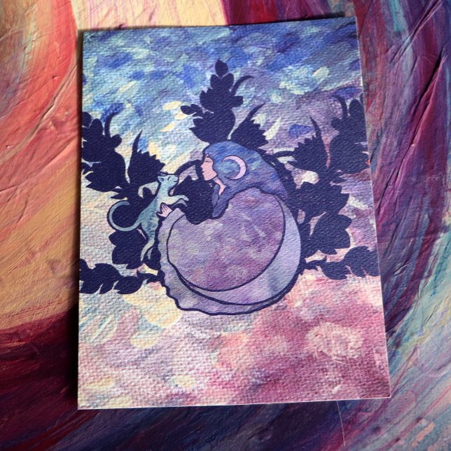 Cat Witch Moon Goddess Wiccan Cat Person Einladung (Von Creator hochgeladen)