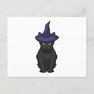 Cat Witch Postkarte