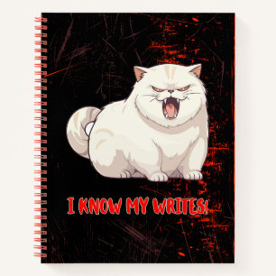 Cat with Attitude pun fun writbook Notizbuch