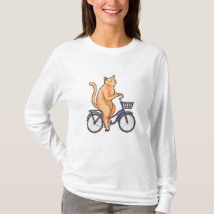 Cat with Bicycle T-Shirt