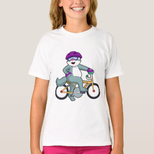 Cat with Bicycle T-Shirt