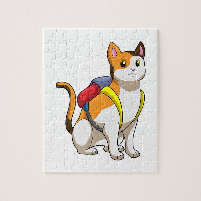 Cat with Satchel (Vertikal)
