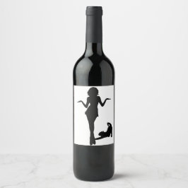 Cat Women Weinetikett