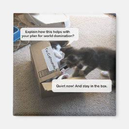 Cat World Domination Magnet