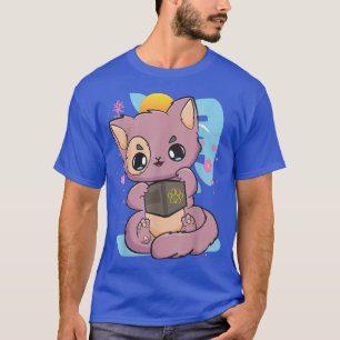 Cat Yami Kawaii Neko Pastel Goth Buch Lover Chibi T-Shirt