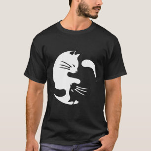 Cat Yin Yang Peace Loaded interconnection T-Shirt