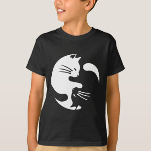 Cat Yin Yang Peace Loving Geschenkidee T-Shirt