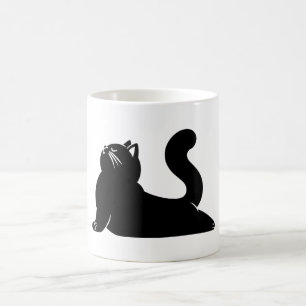 *Cat Yoga #17 Digitale Kunst Kaffeetasse