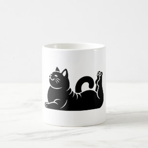 *Cat Yoga #21 Digitale Kunst Kaffeetasse