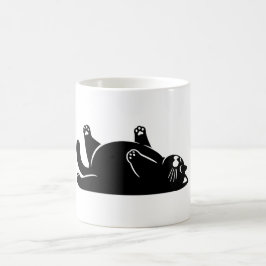*Cat Yoga #6 Digitale Kunst Kaffeetasse