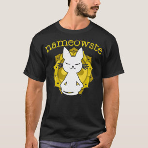 Cat Yoga Meditation Namaste Namowste Yogi Gift pr T-Shirt