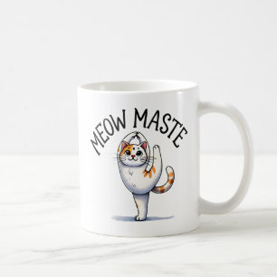 Cat Yoga Pose - Meow Maste Kaffeetasse