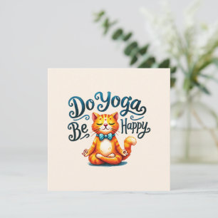 Cat Yoga Pose - Yoga machen, glücklich sein