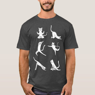 Cat Yoga Posen Funny Niedlich Yogi Meditation Nama T-Shirt