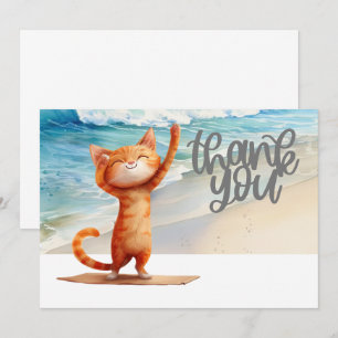 Cat Yoga Vielen Dank für Ihre Karte für Katzenlieb