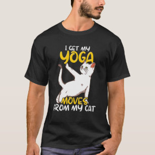 Cat Yoga Zitat Zen Meditation Spirituelle Namaste T-Shirt