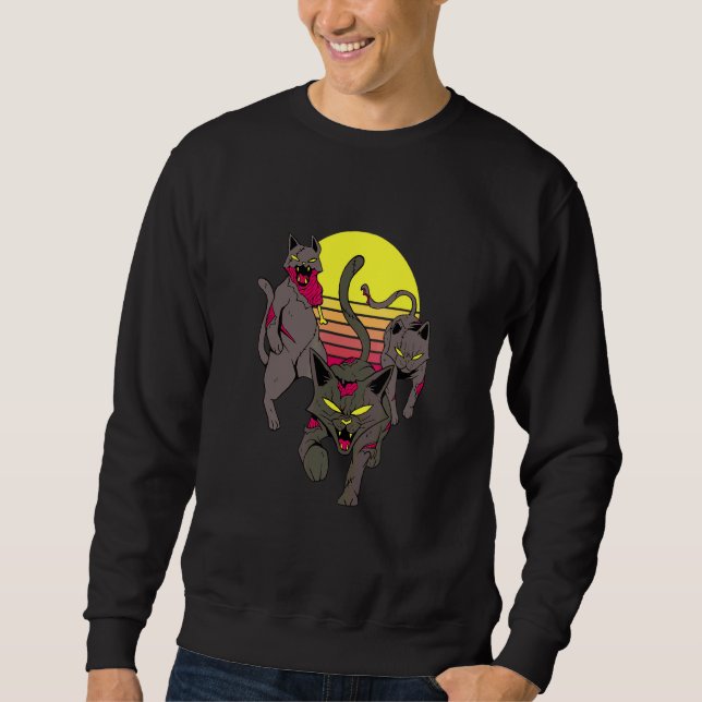 Cat Zombies Sweatshirt (Vorderseite)