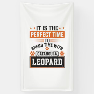 Catahoula Leopard Dog Vintage Zeit T-Shirt Design_ Banner