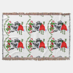 Catahoula Leopard Dog Weihnachten Decke