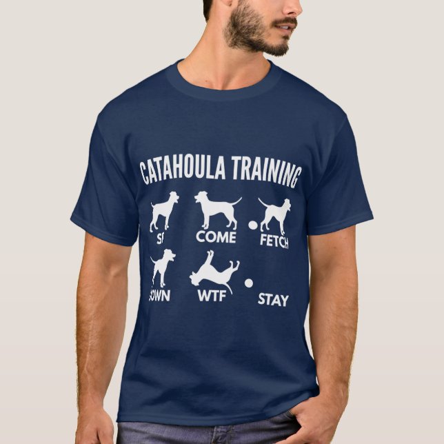 Catahoula Leopard Dograining Catahoula Curricks fr T-Shirt (Vorderseite)