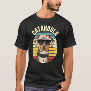 Catahoula Leopard Hund mit Sonnenbrille Catahoula T-Shirt