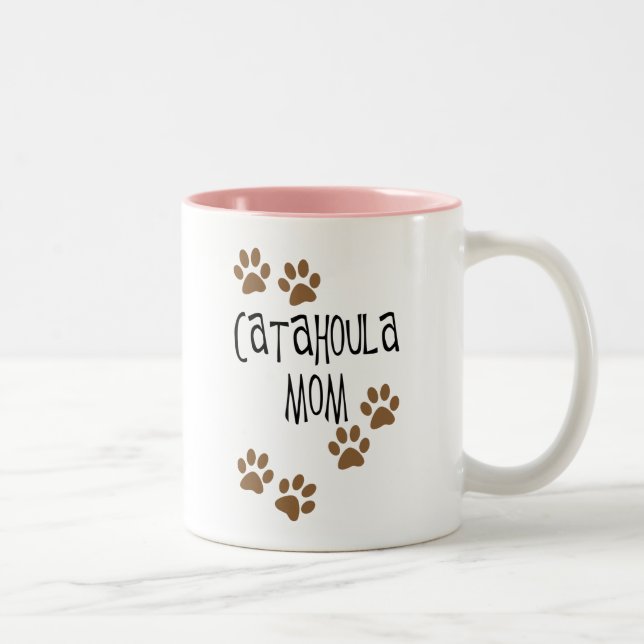 Catahoula Mama Zweifarbige Tasse (Rechts)