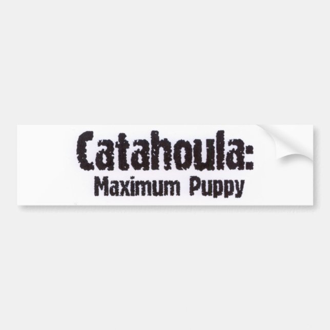 Catahoula: Maximaler Welpe Autoaufkleber (Vorne)
