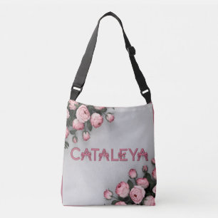 CATALEYA bestickte Rose Toag Tragetaschen Mit Langen Trägern