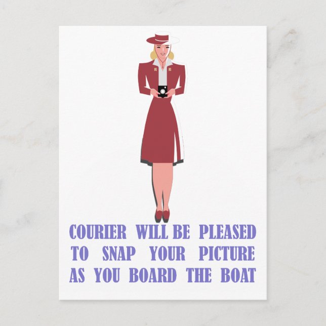 Catalina Courier Postkarte (Vorderseite)