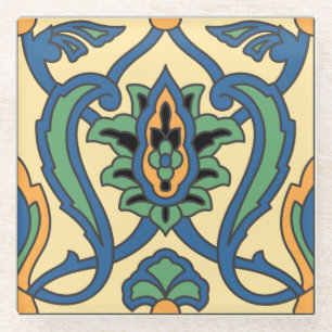 Catalina-Insel-Fliesendesign von Vintate Glasuntersetzer