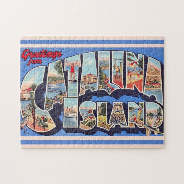 Catalina-Insel-Gruß 11x14 (Horizontal)