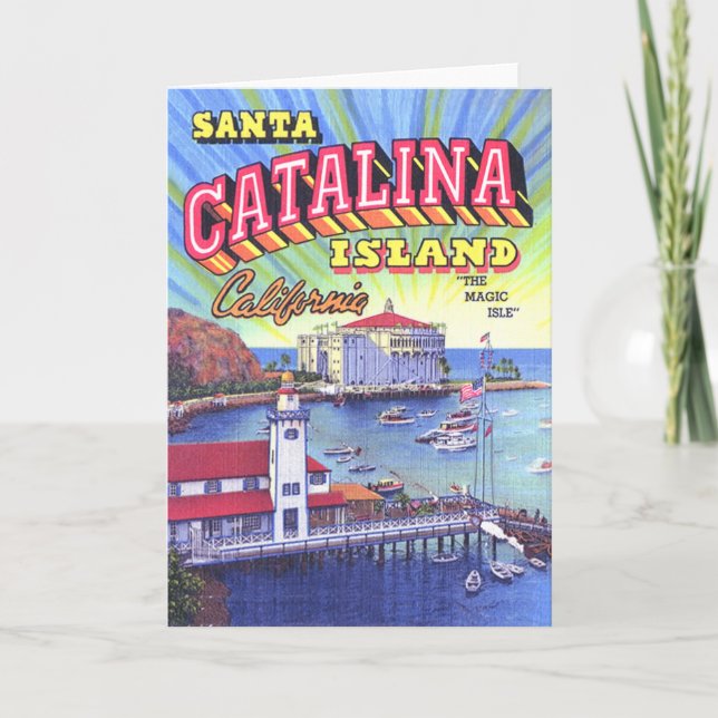 Catalina-Insel-Gruß-Karte Karte (Vorderseite)