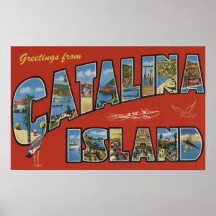 Catalina-Insel, Kalifornien - große Poster