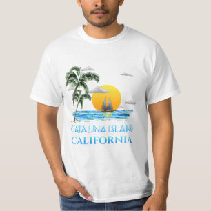 Catalina Insel Kalifornien Segelboot T-Shirt