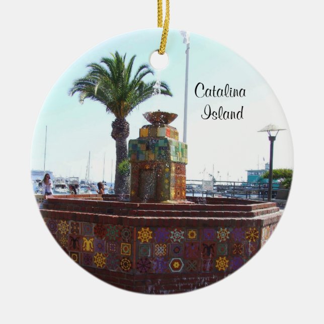 Catalina-Insel-Verzierung Keramikornament (Vorne)