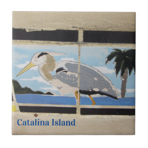 CATALINA ISLAND CERAMIC TILE BIRD OF CATALINA FLIESE