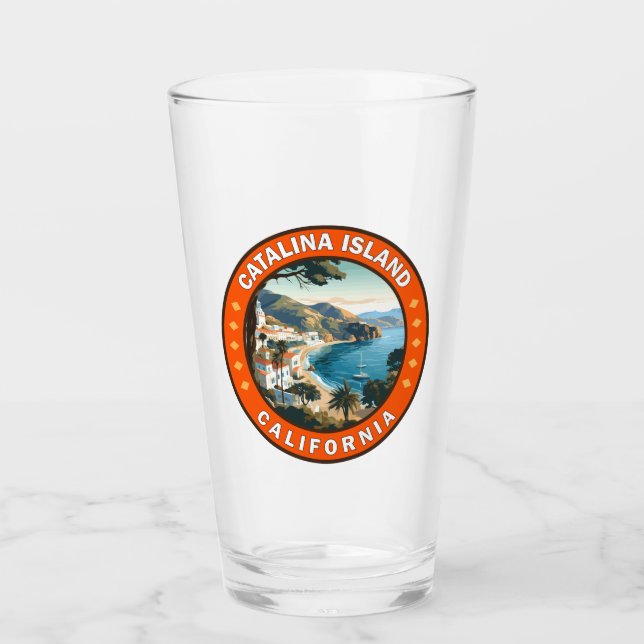 Catalina Island Kalifornien Reisen Kunst, Dichtung Glas (Vorderseite)