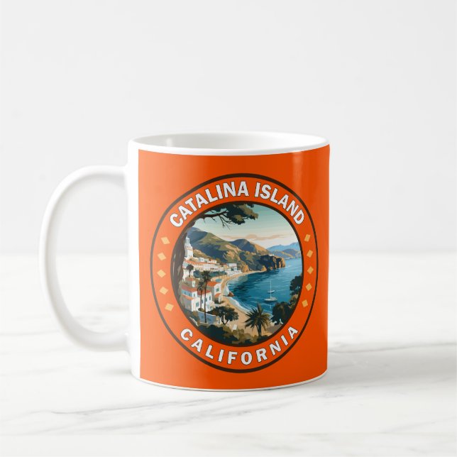 Catalina Island Kalifornien Reisen Kunst, Dichtung Kaffeetasse (Links)