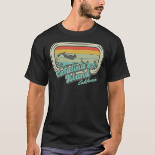 Catalina Island Kalifornien Retro Schnorcheln und  T-Shirt