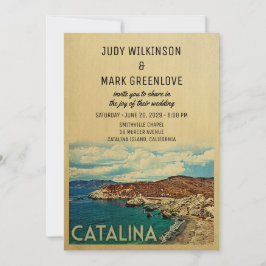 Catalina Island Wedding Einladung Vintag