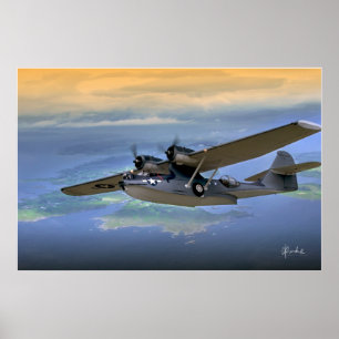 Catalina über Inseln Poster