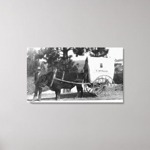 Catalo Grandview Ranch-Kuh-Wagen Leinwanddruck