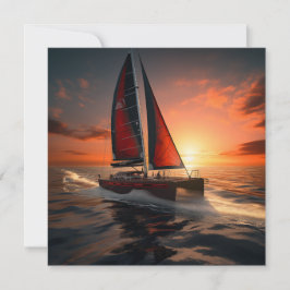 Catamaran Boat Geschenkkarte