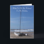 Catamaran Boat Personalised Husband Birthday Karte<br><div class="desc">Grußkarte Katamaran Ehemann Geburtstagskarte. Passen Sie diese Geburtstagskarte mit jedem beliebigen Text an und lassen Sie sie dann ausdrucken und an Sie senden oder laden Sie sie sofort auf Ihr Mobiltelefon herunter. Wenn Sie Hilfe bei der Anpassung benötigen, kontaktieren Sie uns über den Link auf dieser Seite. Katamaran Boot personalisiert...</div>