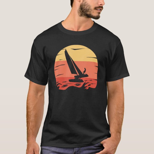 Catamaran Boat Sailing 1 T-Shirt (Vorderseite)