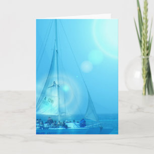 Catamaran Grußkarte Karte